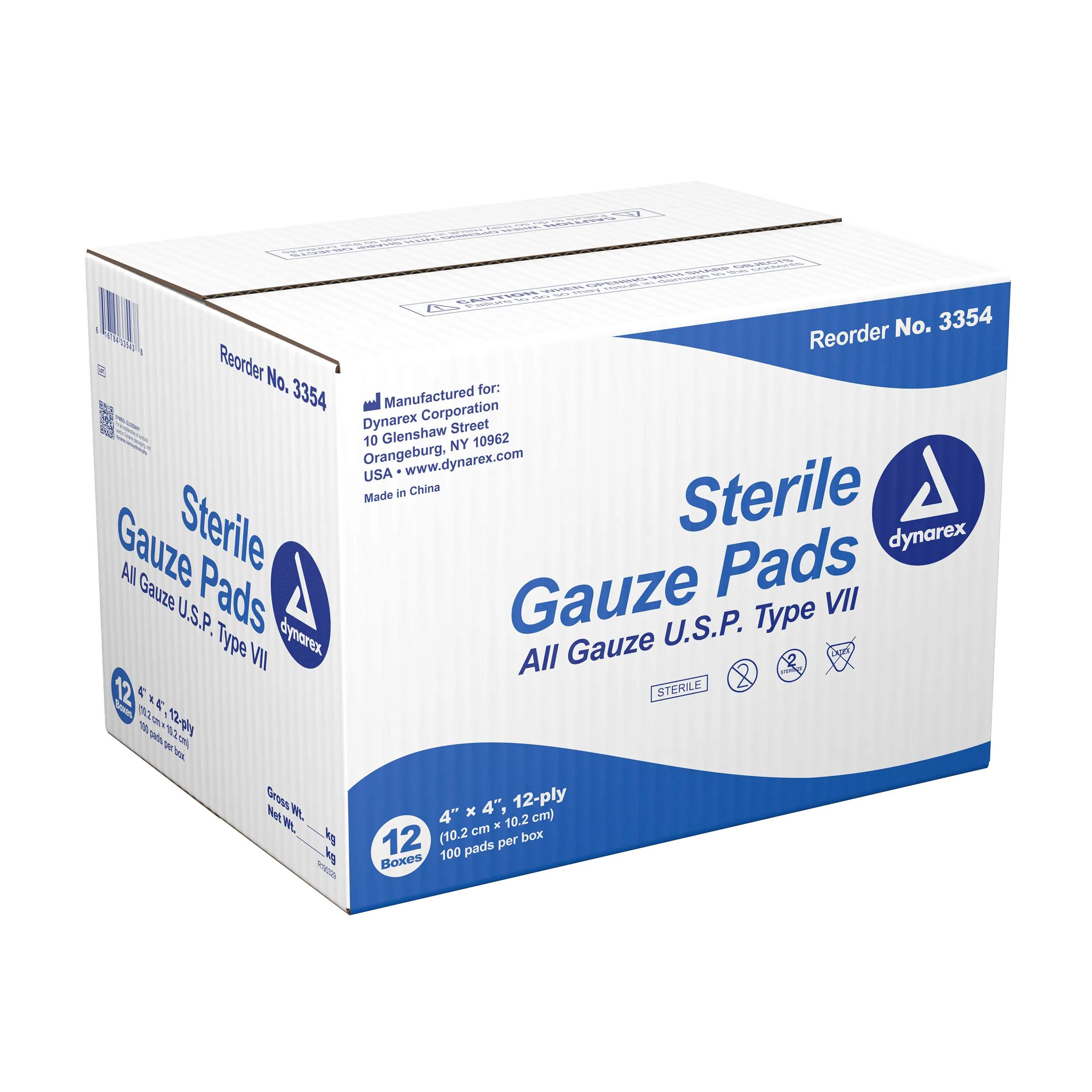 12 Ply Gauze Pad Sterile 1's 4"x 4"