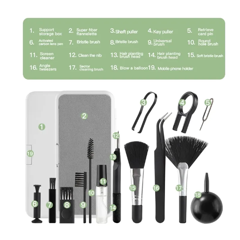 19-In-1 Multifunctional Computer Keyboard Cleaner Kit F52-8- 1468