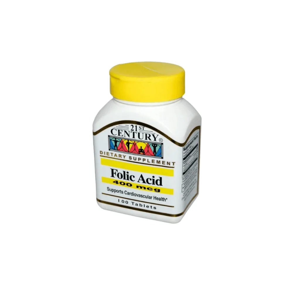 21st Century Folic Acid 400mcg 100 Tablets