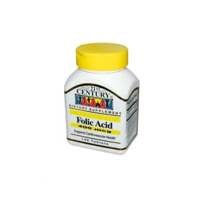 21st Century Folic Acid 400mcg 100 Tablets