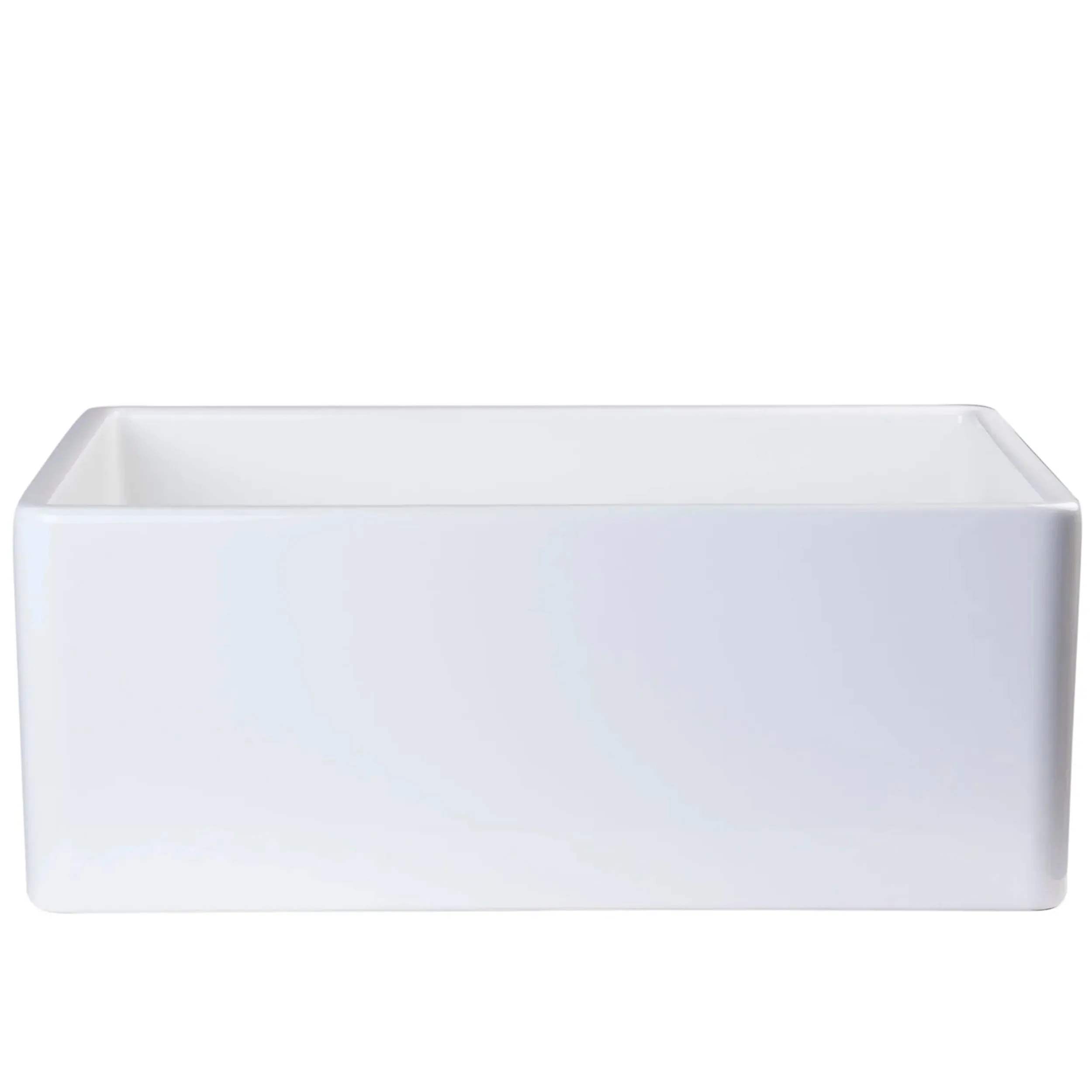 24-Inch Single Bowl Farmhouse Porcelain Kitchen Sink w/Apron, NPK-224922