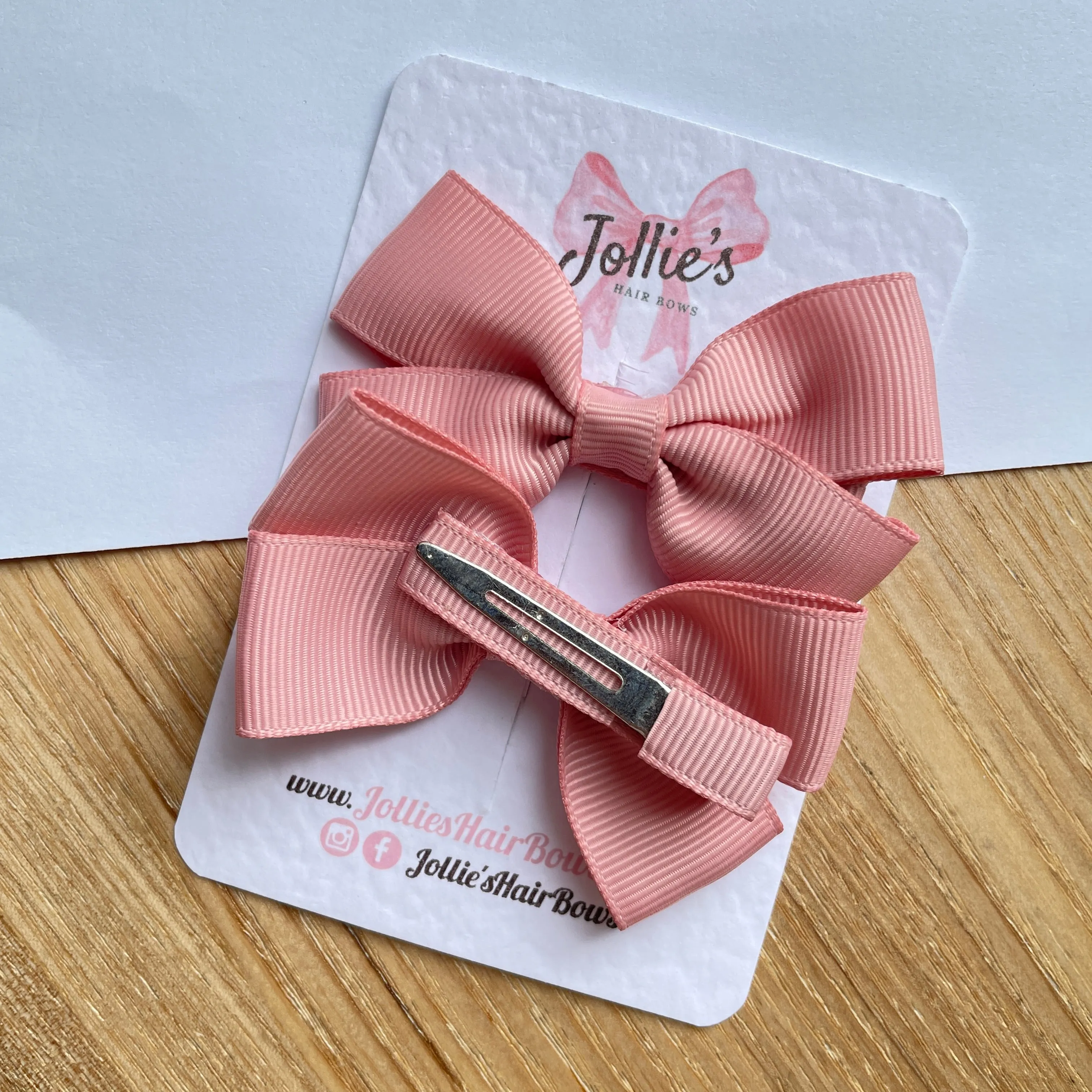 2.75inch Bow with Clip (pair) - Sweet Nectar