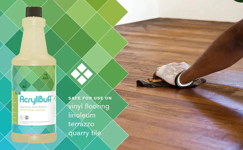 AcryliBuff Spray On Spray Buff Floor Gloss Restorer, 1 Quart