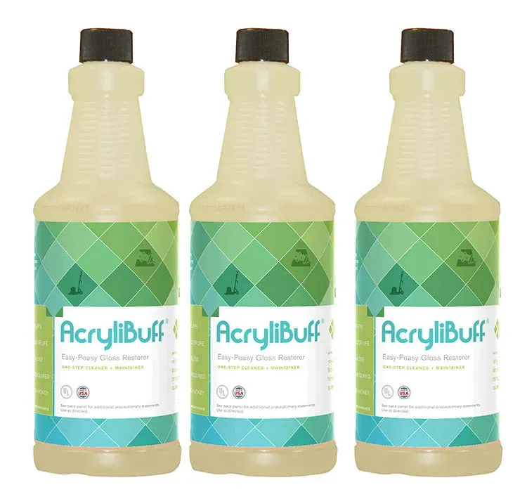 AcryliBuff Spray On Spray Buff Floor Gloss Restorer, 1 Quart