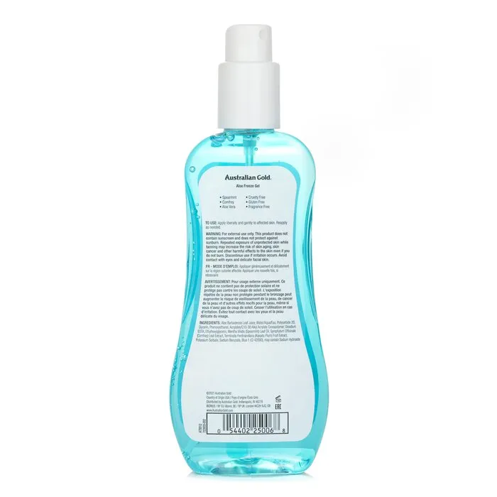 Aloe Freeze Spray Gel With Comfrey And Spearmint Extracts - 237ml/8oz