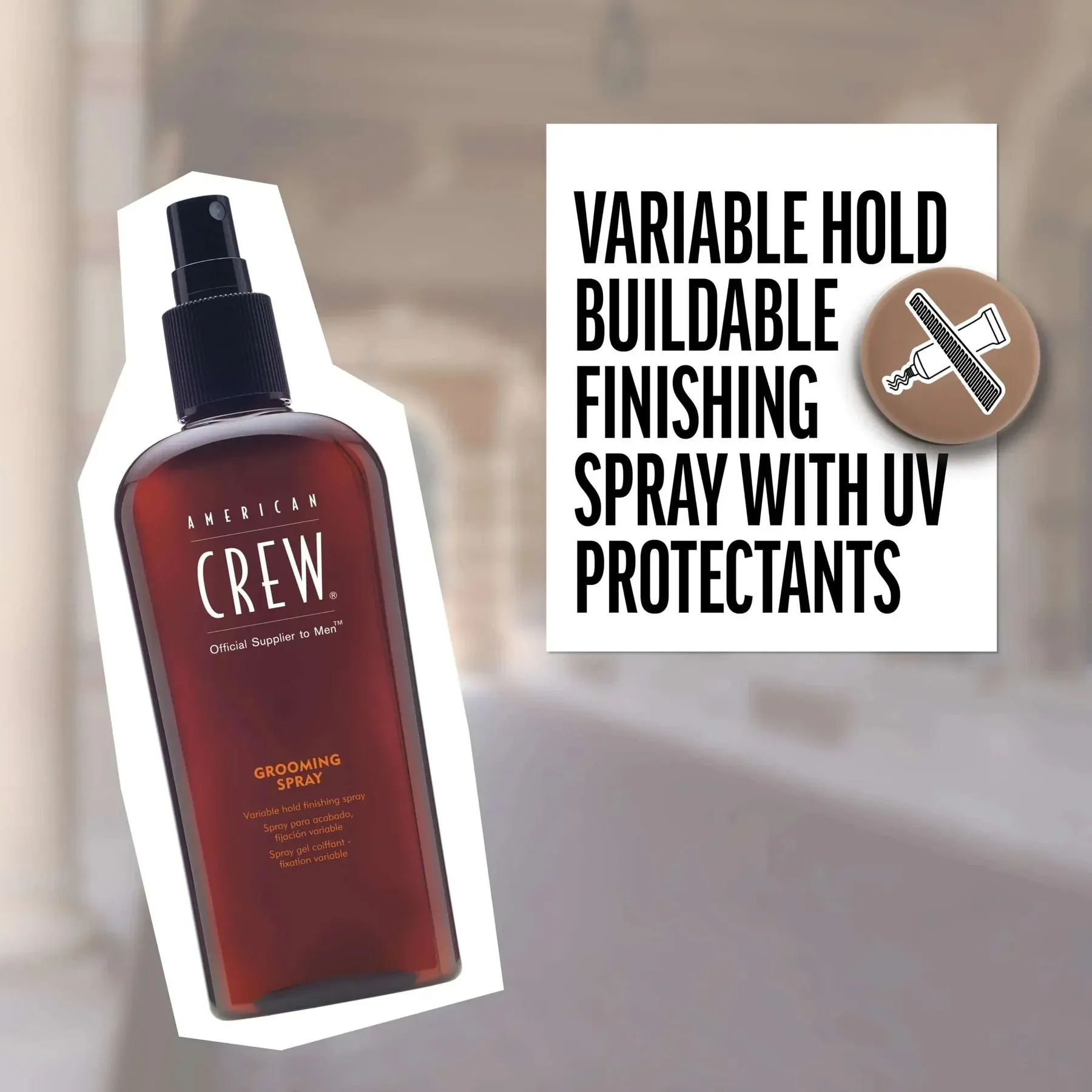 American Crew Men's Styling & Smooth Finishing Grooming Spray 250ml