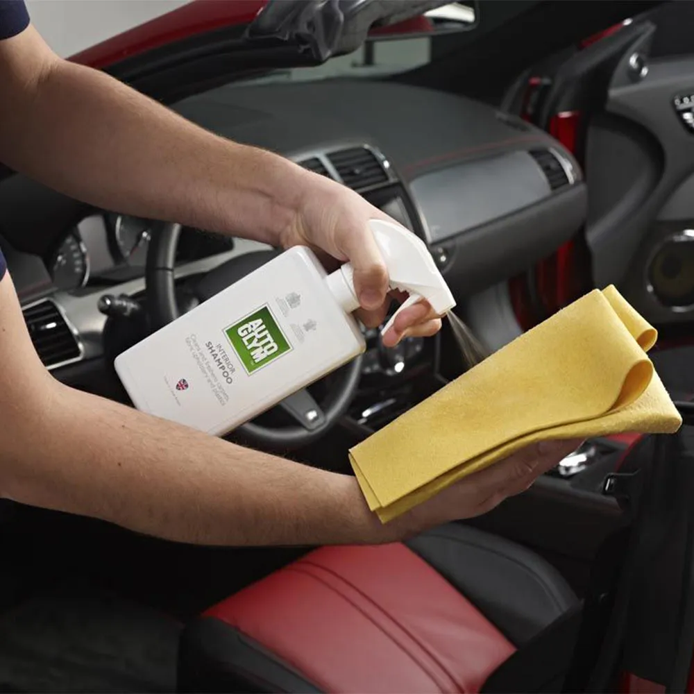 AUTOGLYM Automotive Interior Shampoo 500ml Car Care Cleaner Detail