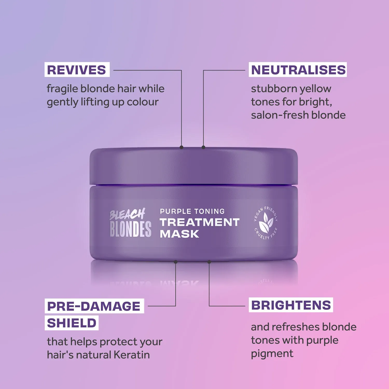 Bleach Blondes Purple Toning Treatment Mask