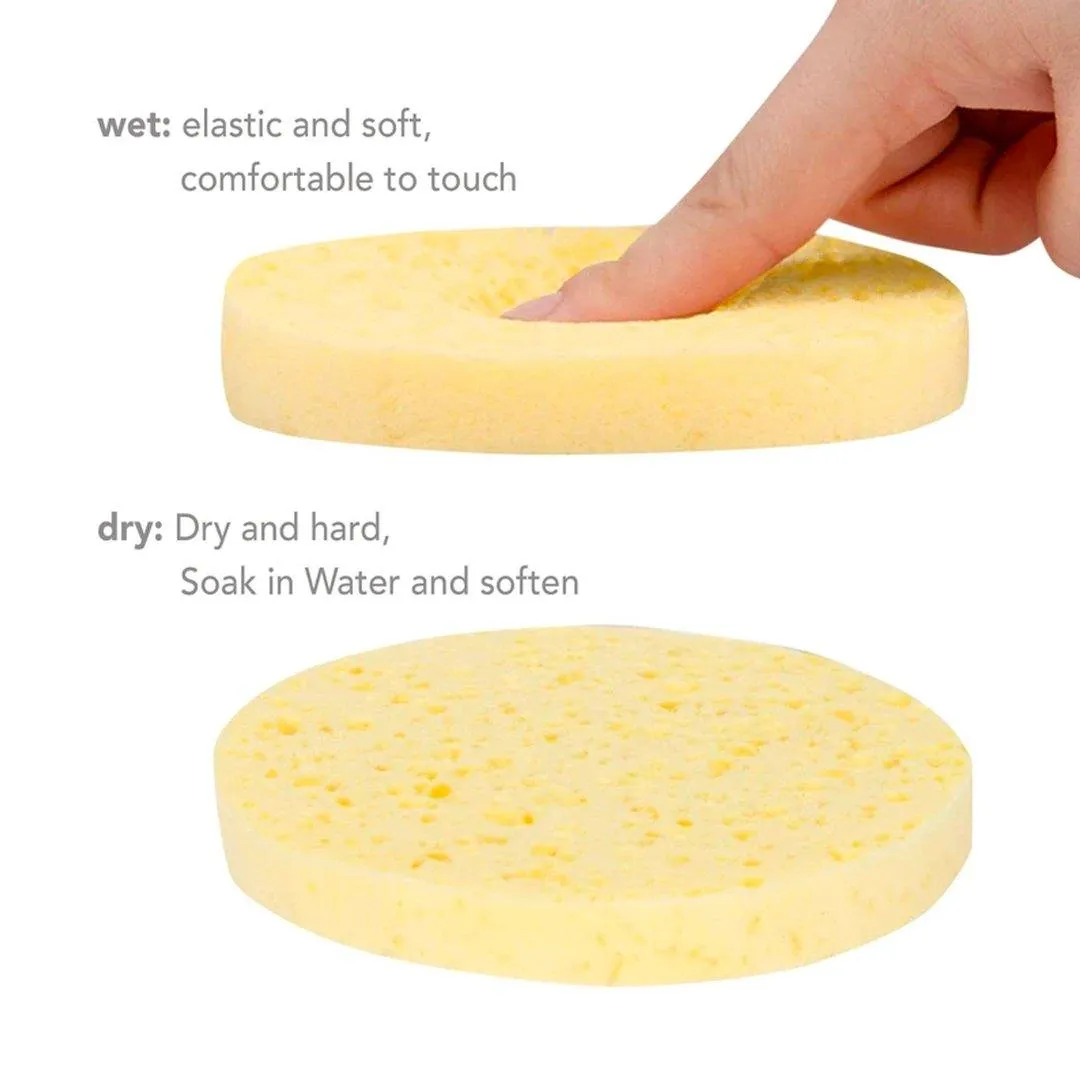 Cellulose Face Sponge for facial cleansing  (Set of 2)