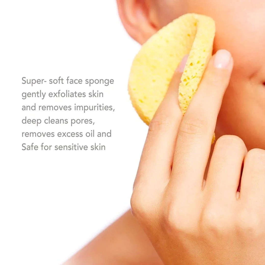 Cellulose Face Sponge for facial cleansing  (Set of 2)