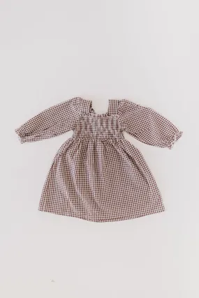 Child Long Sleeve Dress | Chocolate Chai