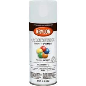 COLORmaxx Spray Paint   Primer, Flat White, 12-oz.