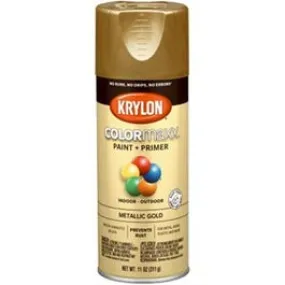 COLORmaxx Spray Paint   Primer, Metallic Gold, 12-oz.