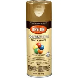 COLORmaxx Spray Paint   Primer, Metallic Gold, 12-oz.