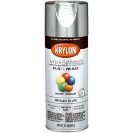 COLORmaxx Spray Paint   Primer, Metallic Silver, 12-oz.