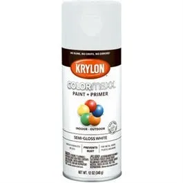 COLORmaxx Spray Paint   Primer, Semi-Gloss White, 12-oz.