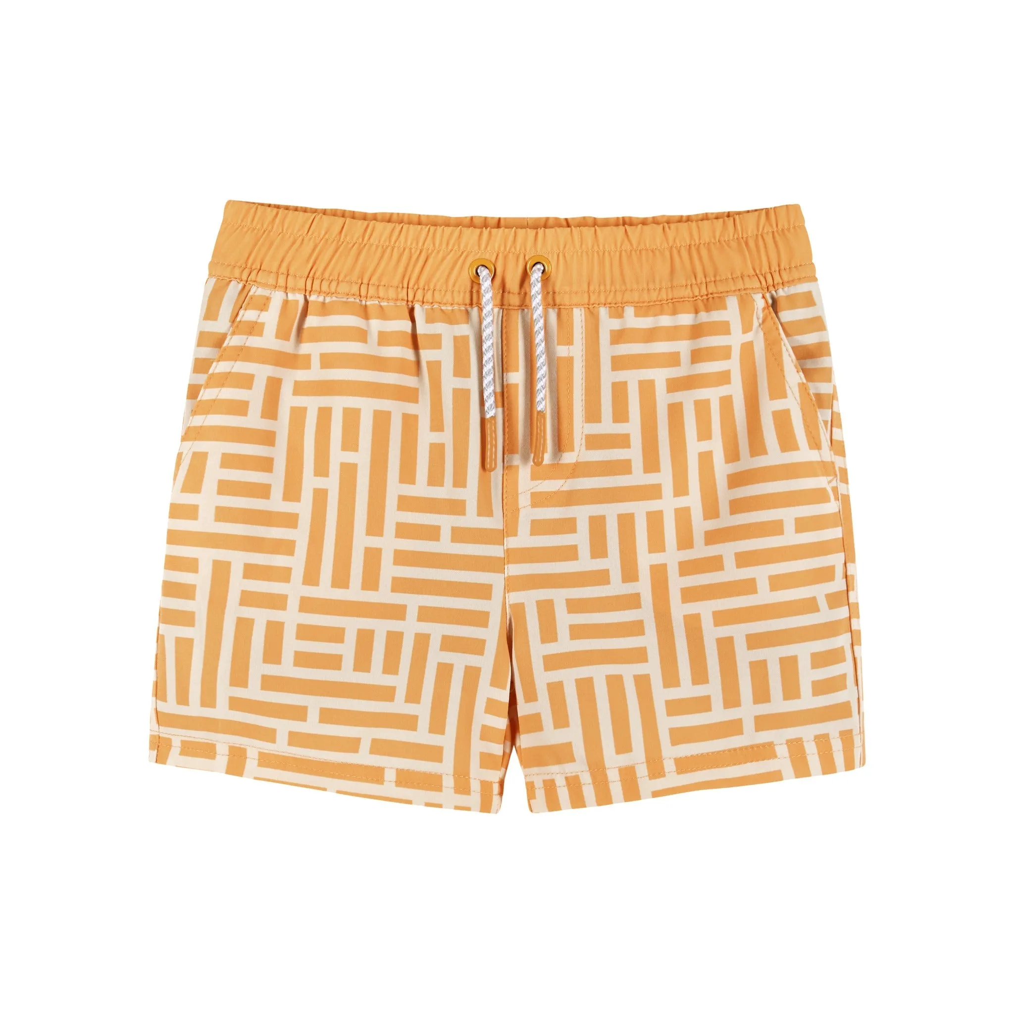 Comfort Stretch Lined Boardshort | Geometric Print (4-12 Years)