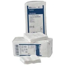 Curity Nonsterile Cover Sponge 3" L x 3" W, Non Woven Cellulose Wadding Filled Sponge - Bag of 100