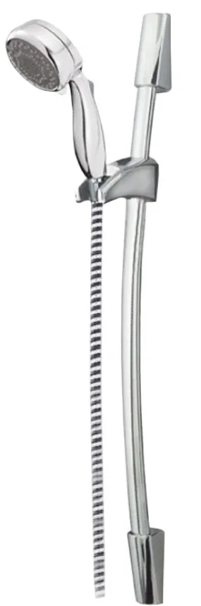 Delta 75800140 Wall Bar Hand Shower, 1/2 in Connection, 2.5 gpm, 7-Spray Function, Chrome, 72 in L Hose :EA: QUANTITY: 1