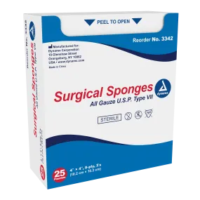 Dynarex - Surgical Gauze Sponge Sterile 2's 4"x 4"  8 Ply