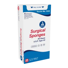 Dynarex - Surgical Gauze Sponge Sterile 2's 8"x 4" 12 Ply