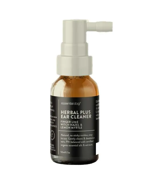 Essential Dog Herbal Ear Cleaner Spray (Witch Hazel, Finger Lime & Lemon Myrtle) For Dogs