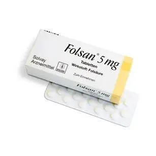 Folic acid deficiency, FOLSAN 5 mg tablets
