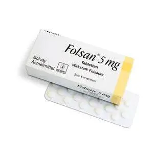 Folic acid deficiency, FOLSAN 5 mg tablets