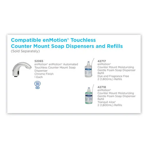 Gp Enmotion Counter Mount Foam Soap Refill, Fragrance-free, 1,800 Ml, 2/carton