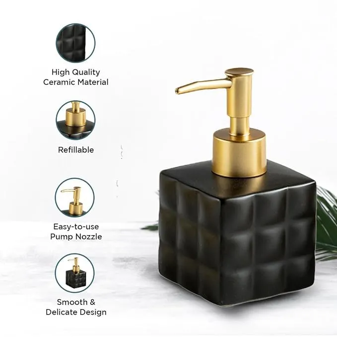 Homestic Liquid Soap Dispenser | Handwash Soap Dispenser | Soap Dispenser for Wash Basin | Shampoo Dispenser Bottle | Bathroom Dispenser Bottle | ZX043GY |220 ml | Gray