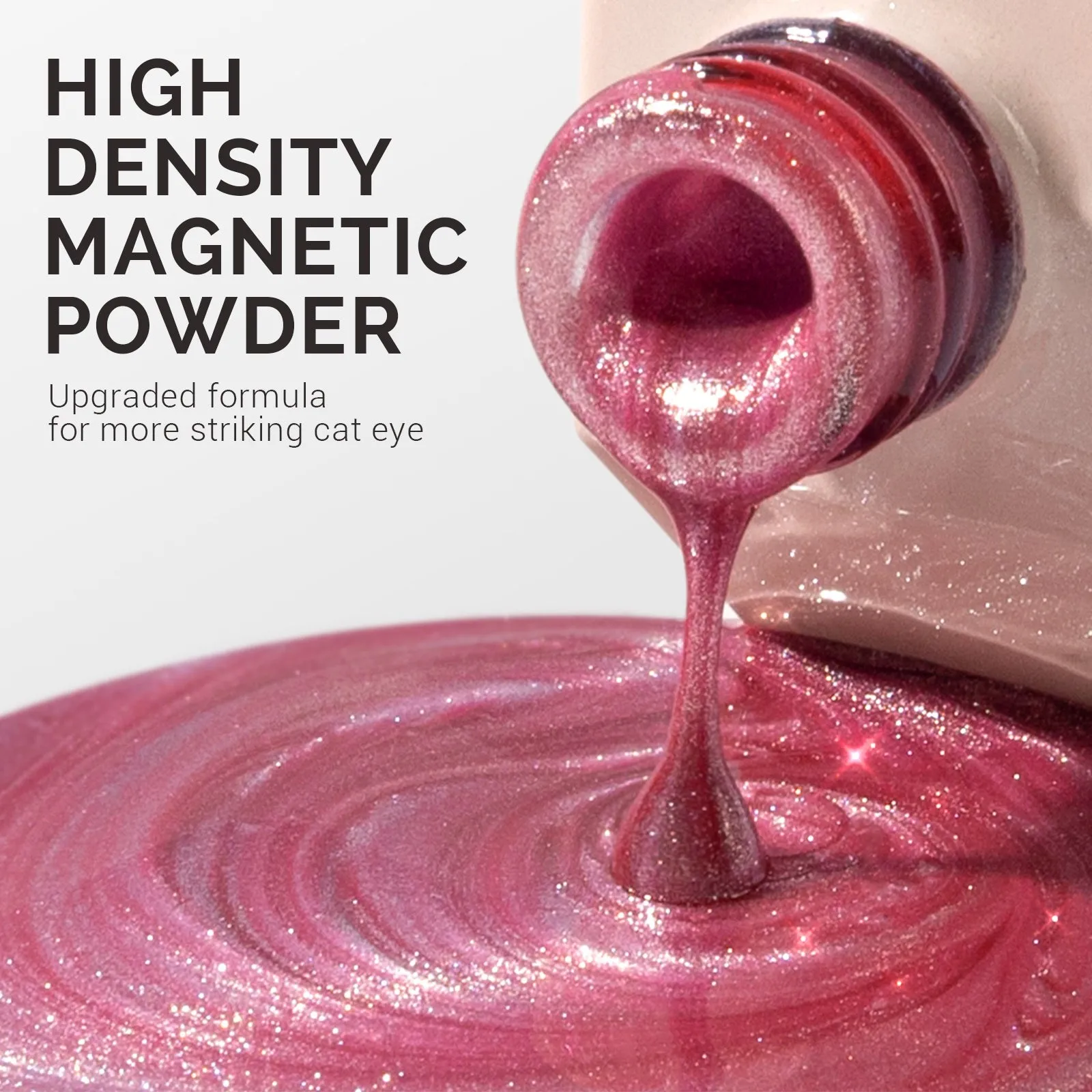 Jeweliver Cat Eye Gel Polish 0.5 fl oz/15ml - Hot pink C25
