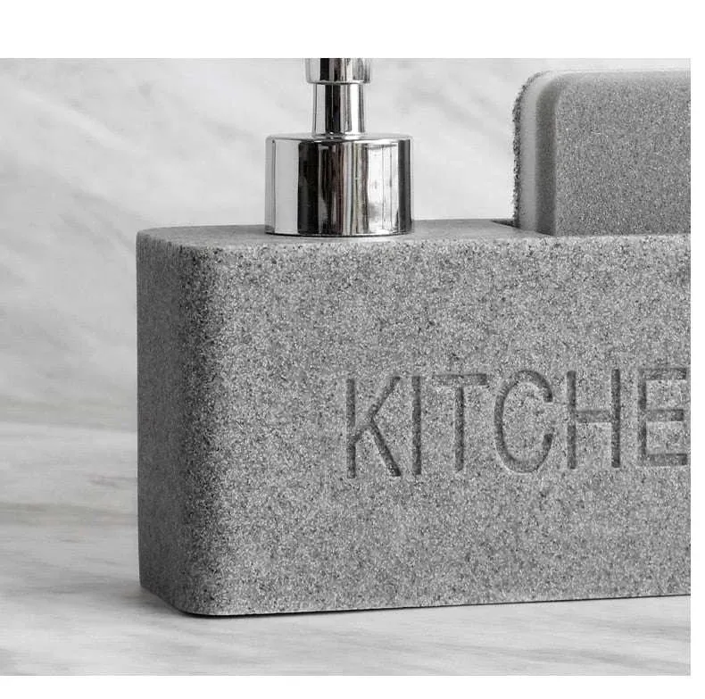 Kitchen Essentials Soap Dispenser and Sponge Storage Set