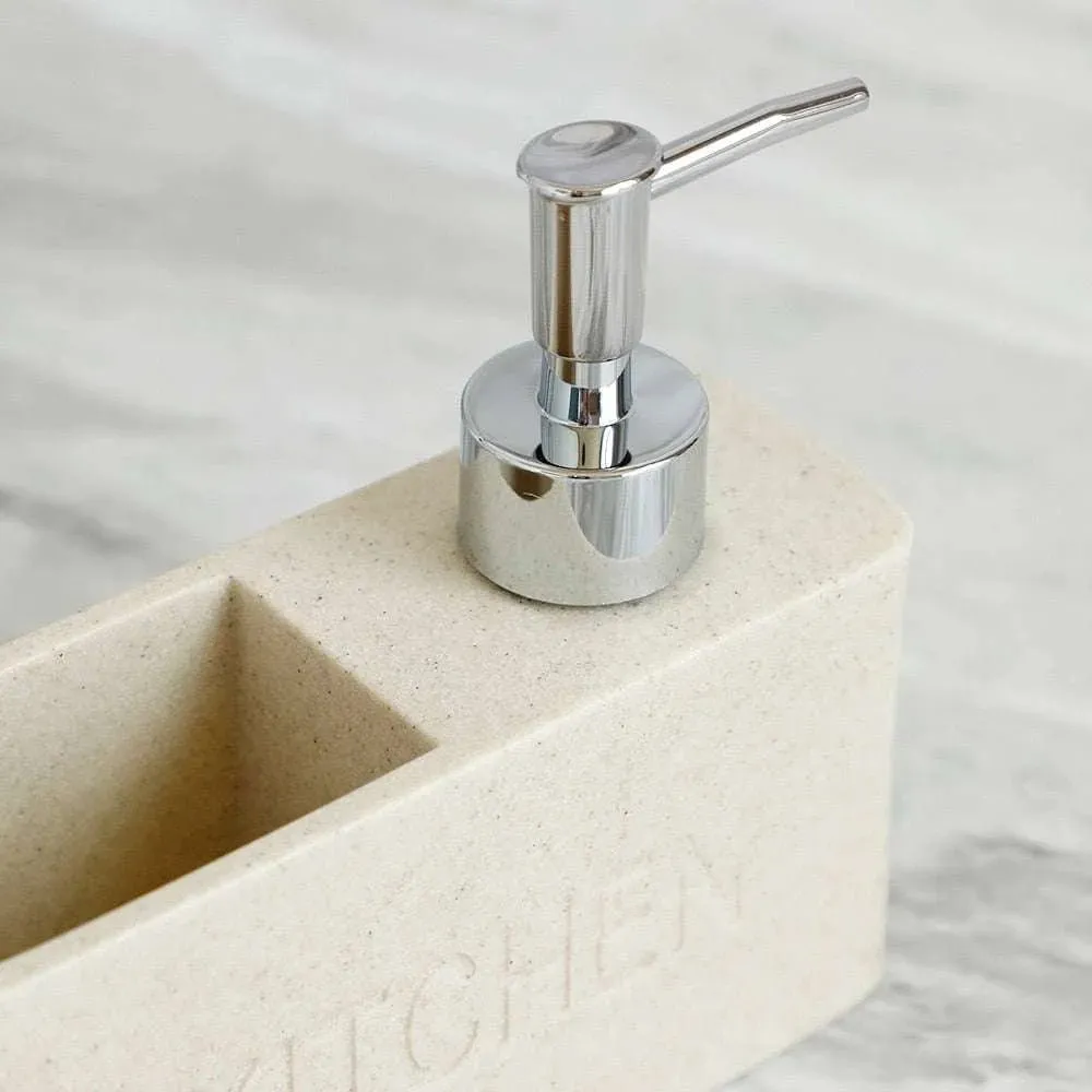 Kitchen Essentials Soap Dispenser and Sponge Storage Set