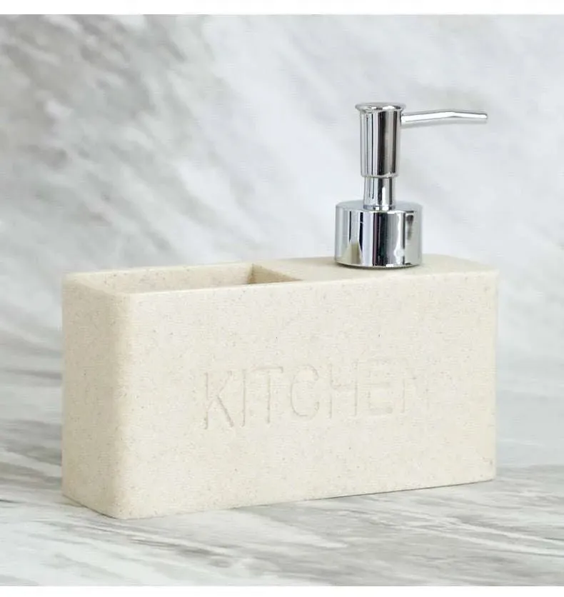Kitchen Essentials Soap Dispenser and Sponge Storage Set