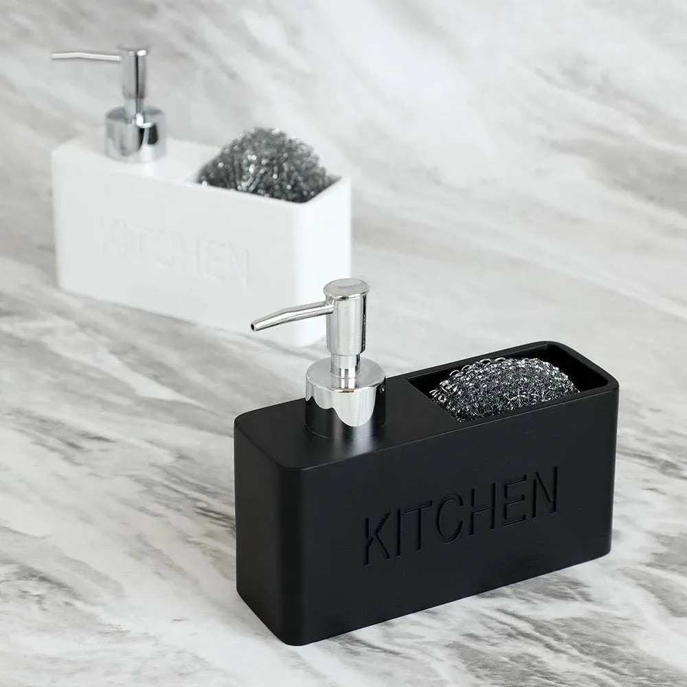 Kitchen Essentials Soap Dispenser and Sponge Storage Set
