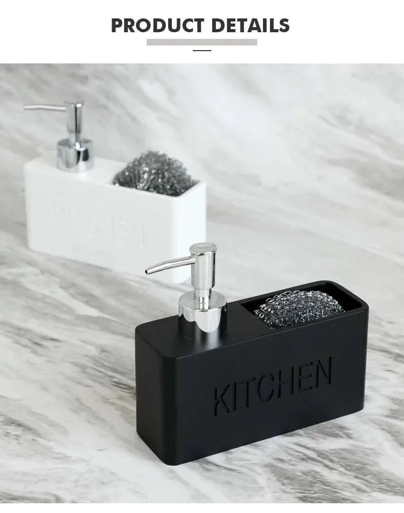 Kitchen Essentials Soap Dispenser and Sponge Storage Set
