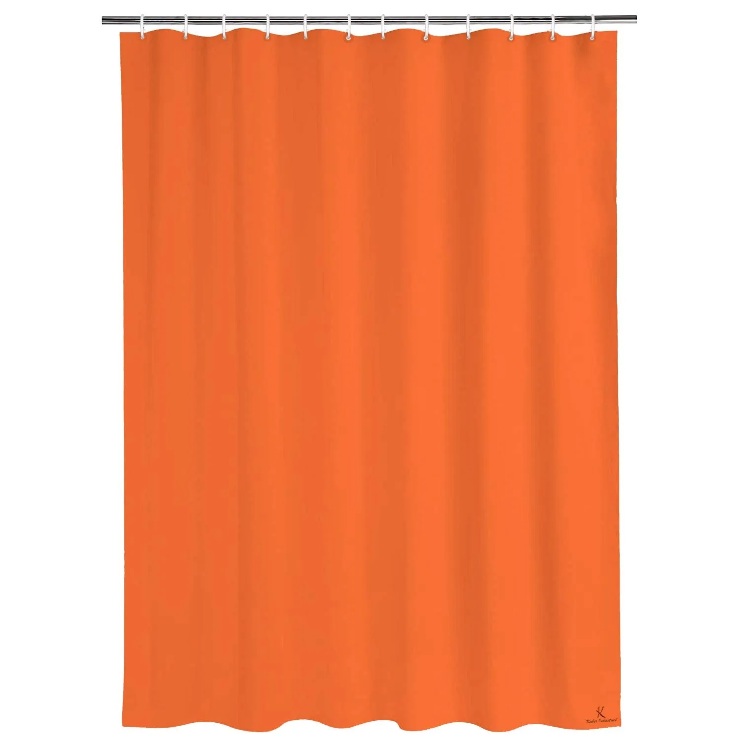 Kuber Industries 2 Pieces PEVA Shower Curtain Liner, Heavy Duty Plastic Shower Curtain with Hooks for Bathroom, Bathtub, 70" x 80", Green & Blue-KUBMART11562