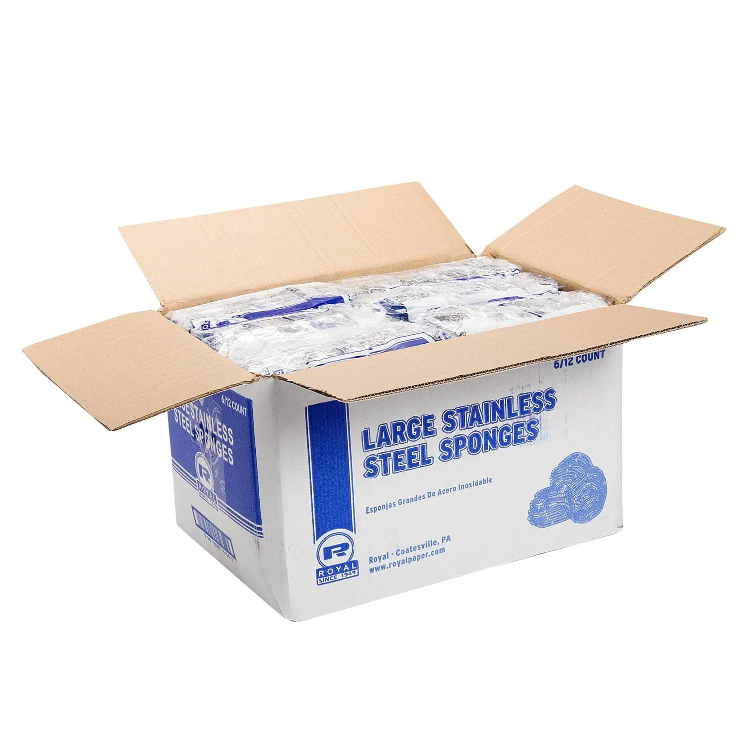 Large 50g Stainless Steel Sponges, Pack of 72