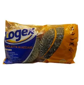 Logex Steel Wool Sponge 785N x2