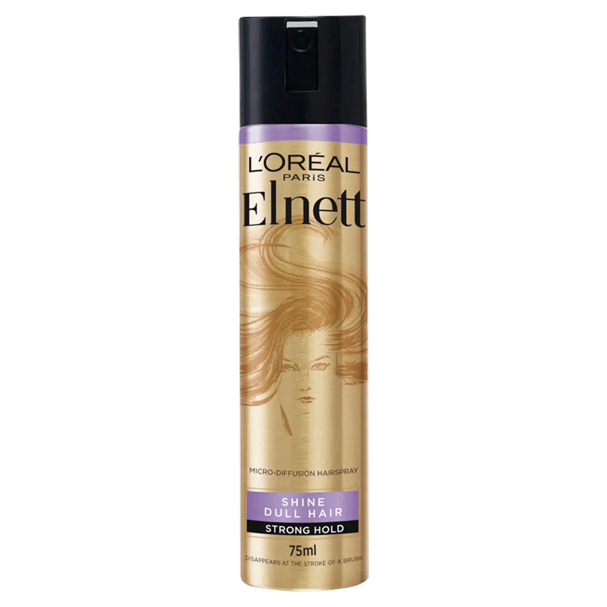 L'Oreál Elnett Shine Dull Hair Strong Hold Hairspray 75ml