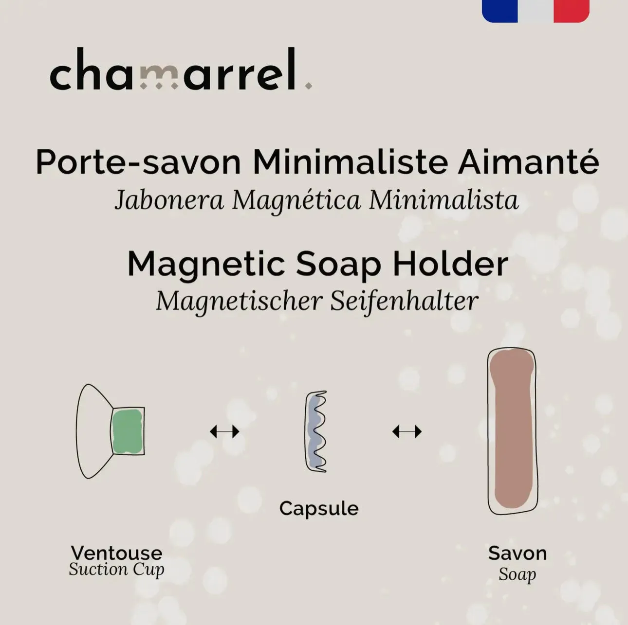 Magnetic soap dish