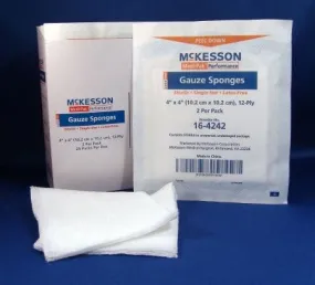 McKesson 16-4242 Cotton Gauze Sponge, Pack of 2