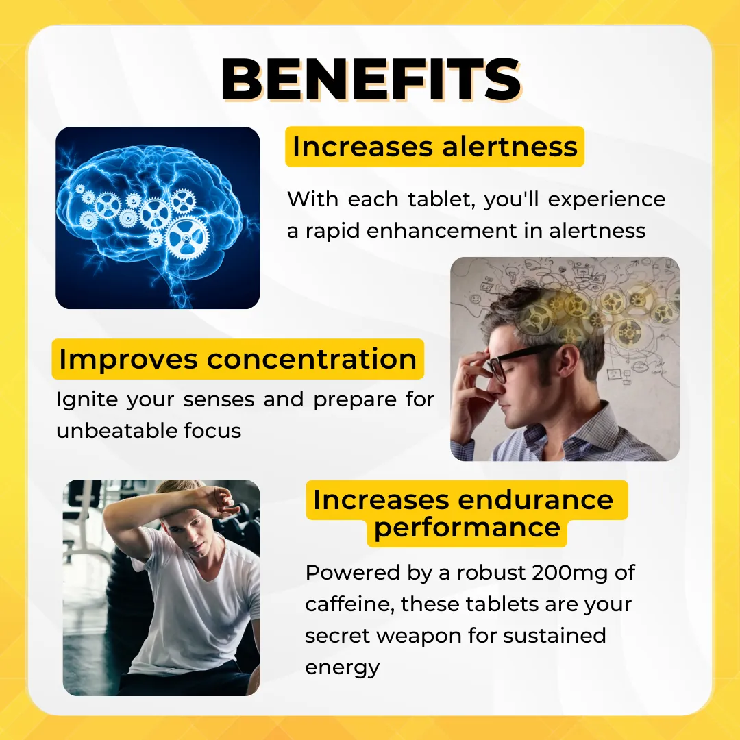 Myprotein Caffeine Pro, Improve Endurance Performance & Concentration, 100 Tablets