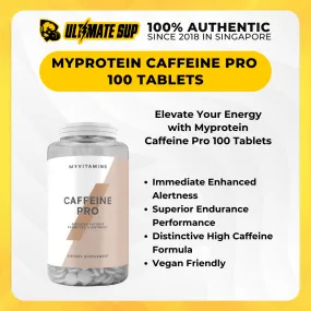 Myprotein Caffeine Pro, Improve Endurance Performance & Concentration, 100 Tablets
