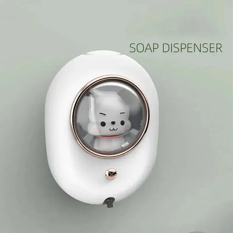 New Soap Dispenser Cute Pet Automatic Hand Washing Machine With The Lamp Wall-Mounted Induction Foam Soap Dispenser For Home