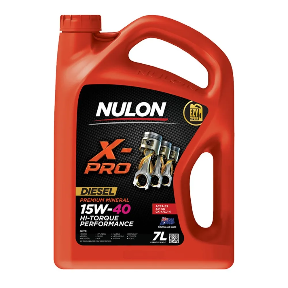 Nulon X-Pro 15W-40 Premium Mineral Hi-Torque Performance Diesel Engine Oil - 7L - XPRHD15W40-7