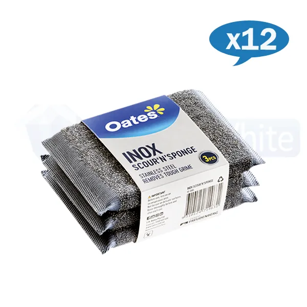 Oates Inox Stainless Steel Scour N Sponge