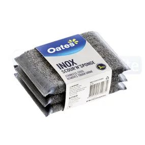 Oates Inox Stainless Steel Scour N Sponge