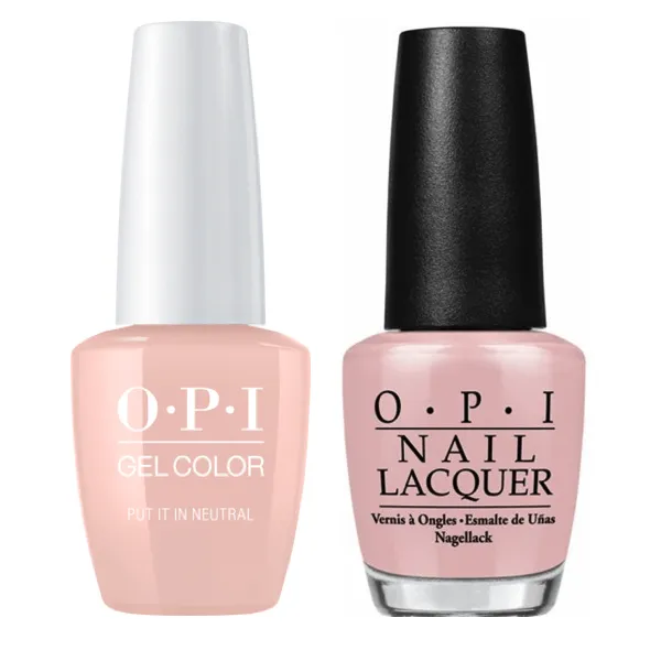 OPI Intelli-GelColor   Matching Lacquer Put It In Neutral #T65