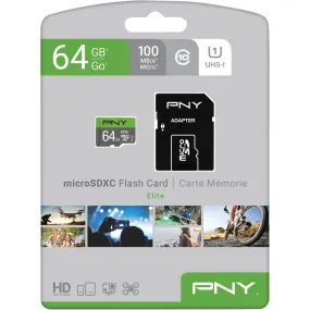 PNY Micro SD Card Elite 64GB